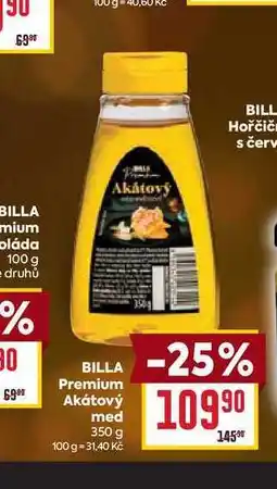 Billa BILLA Premium Akátový med 350 g nabídka