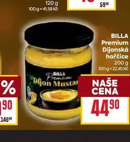 Billa BILLA Premium Dijonská hořčice 200 g nabídka
