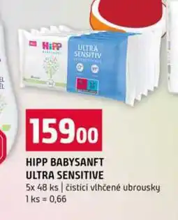 Terno HIPP BABYSANFT ULTRA SENSITIVE 5x 48 ks čistící vlhčené ubrousky nabídka