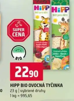 Terno HIPP BIO OVOCNÁ TYČINKA 23 g vybrané druhy nabídka