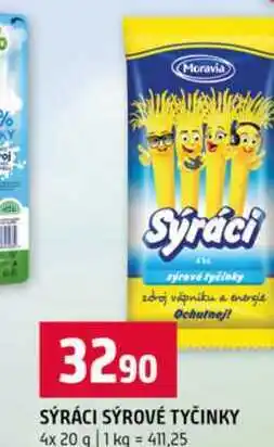 Terno SÝRÁCI SÝROVÉ TYČINKY 4x 20 g nabídka