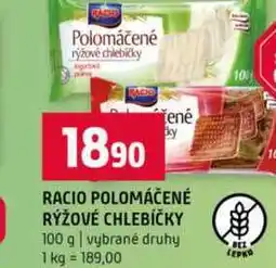 Terno RACIO POLOMÁČENÉ RÝŽOVÉ CHLEBÍČKY 100 g vybrané druhy nabídka