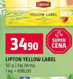 Terno LIPTON YELLOW LABEL 50 g čaj černý nabídka