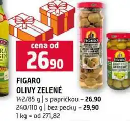 Terno FIGARO OLIVY ZELENÉ FIGARO 142/85 g s papričkou 240/110 g bez pecky nabídka