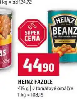 Terno HEINZ FAZOLE 415 g v tomatové omáčce nabídka