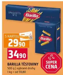 Terno BARILLA TĚSTOVINY 500 g vybrané druhy nabídka
