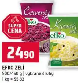 Terno EFKO ZELÍ 500/450 g vybrané druhy nabídka