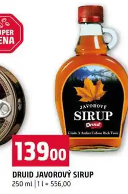Terno DRUID JAVOROVÝ SIRUP 250 ml nabídka