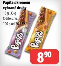 Partner Maloobchodní síť Papita s krémem nabídka