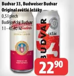 Partner Maloobchodní síť Budvar 33, Budweiser Budvar Original světlé ležáky nabídka