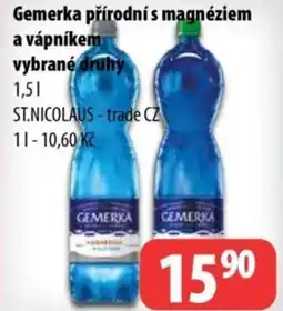 Partner Maloobchodní síť Gemerka přírodní s magnéziem nabídka