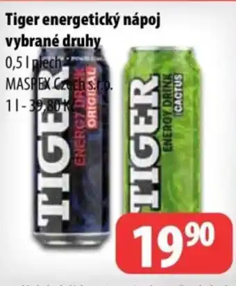 Partner Maloobchodní síť Tiger energetický nápoj nabídka