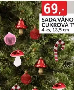 Baumax Sada vánočních ozdob cukrová tyčinka nabídka
