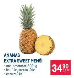 Makro ANANAS EXTRA SWEET MENŠÍ nabídka