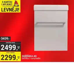 Baumax Skříňka 40 skříňka + umyvadlo nabídka