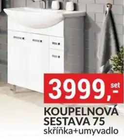 Baumax Koupelnová sestava 75 skříňka+umyvadlo nabídka