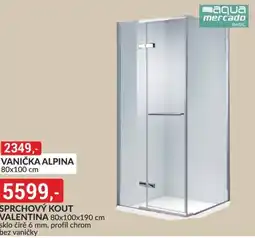 Baumax Sprchový kout valentina nabídka