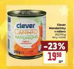 Billa Clever mandarinky nabídka