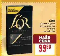 Billa L´or kávové kapsle nabídka