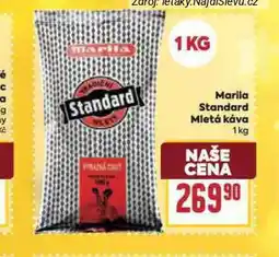 Billa Myarila standard mletá káva nabídka