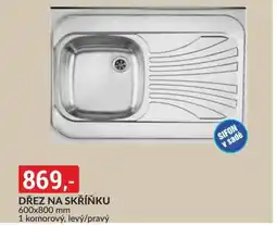 Baumax Dřez na skříňku nabídka