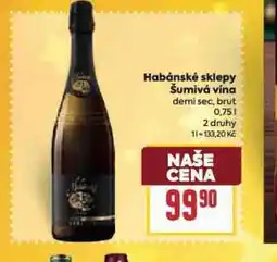 Billa Habánskés klepy šumivá vína nabídka