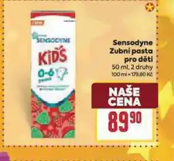 Billa Sensodyne zubní pasta nabídka