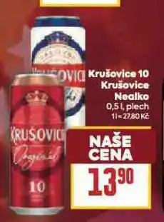 Billa Krušovice hořké nealko nabídka