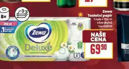 Billa Zewa deluxe toaletní papír nabídka