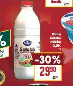 Billa Olma selské máslo 3,9% nabídka