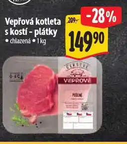 Albert Vepřová kotleta s kostí nabídka