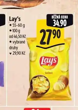 Albert Lay's chipsy nabídka