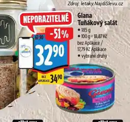 Albert Giana tuňákový salát nabídka