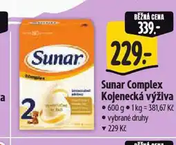 Albert Sunar kojenecká výživa nabídka