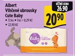 Albert Cute baby vlhčené ubrousky nabídka