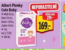 Albert Cute baby plenky nabídka