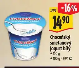 Albert Choceňský smetanový jogurt nabídka