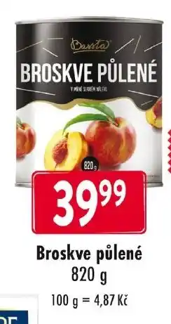 Qanto Bassta Broskve půlené nabídka