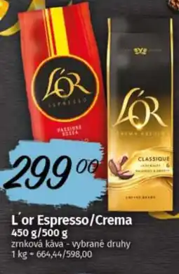 COOP TIP L'or Espresso/Crema nabídka