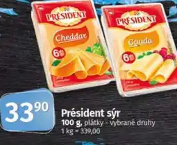 COOP TIP Président sýr nabídka