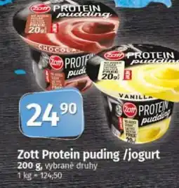 COOP TIP Zott Protein puding /jogurt nabídka