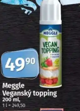 COOP TIP Meggle Veganský topping nabídka