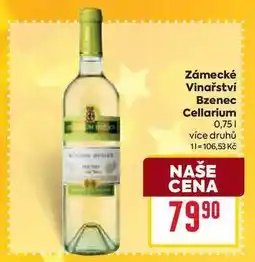 Billa Zámecké Vinařství Bzenec Cellarium 0,75l nabídka