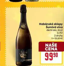 Billa Habánské sklepy Šumivá vína demi sec, brut 0,75l nabídka