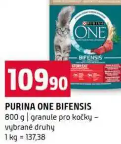 Terno PURINA ONE BIFENSIS 800 g granule pro kočky vybrané druhy nabídka