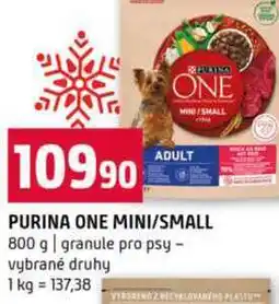 Terno PURINA ONE MINI/SMALL 800 g granule pro psy vybrané druhy nabídka