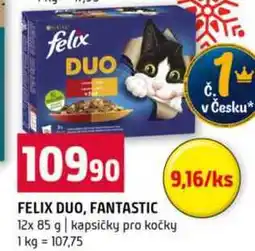 Terno FELIX DUO, FANTASTIC 12x 85 g kapsičky pro kočky nabídka