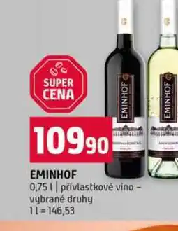 Terno EMINHOF 0,75l přívlastkové víno vybrané druhy nabídka