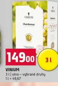 Terno VINIUM 3l vino vybrané druhy nabídka