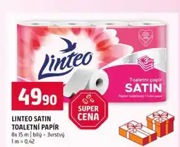 Terno LINTEO SATIN TOALETNÍ PAPÍR 8x 15 m bílý 3vrstvý nabídka